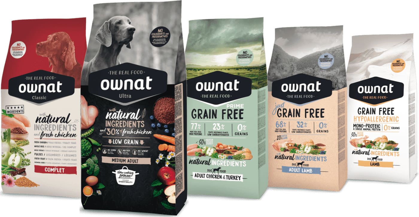 Foto con gama de productos Ownat